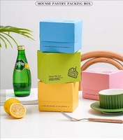 Boîtes à gâteaux miniatures personnalisées imprimées, boîtes à biscuits de qualité alimentaire pour emballages à emporter, emballages pour bonbons, emballages alimentaires