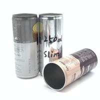 180ml 190ml 200ml 250ml 270ml 310ml 330ml 355ml 500ml Boîtes en aluminium vierges vides avec couvercle facile à ouvrir pour l'emballage de boissons à la bière