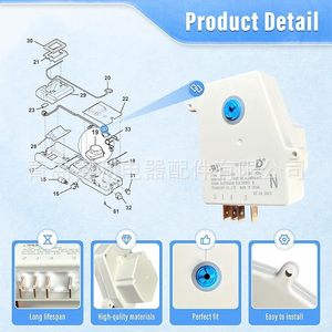 Temporizador de Descongelación Electrolux 5304526183 220-240V, Pieza de Repuesto de Plástico para Refrigerador - Product Image 2