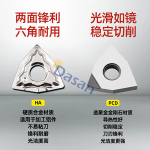 Inserto de corte triangular CNC DASAN de 8 mm para herramienta de torneado externo con espesor de 2,5 mm - Product Image 5