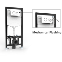 Cadre en métal solide Système de toilettes pour salle de bains Réservoir d'eau HDPE à double chasse d'eau