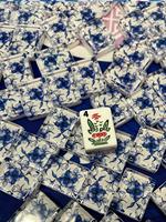 Fichas de Mahjong Americanas de Melamina Premium, Resistentes a los Arañazos, Fichas para Jugar a Mano, Venta al por Mayor de Fábrica, OEM para Juegos de Mesa Familiares en Interiores