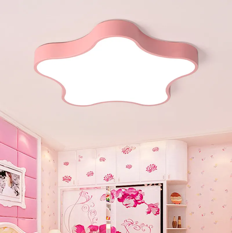 Lampada da corridoio per camera da letto DURLITECN illuminazione interna camera per bambini a cinque punte 36W lampada da soffitto a Led stella