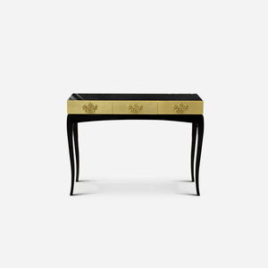 Chine Foshan Fabricant de meubles Marque italienne Moderne Minimaliste Luxe Trinity Gold Console Prix abordable - Product Image 3