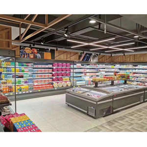 Congelador de exhibición de isla comercial, cofre de puerta corredera superior <span class=keywords><strong>para</strong></span> supermercado - Product Image 6