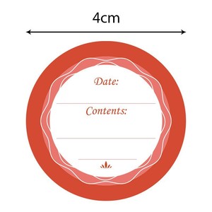 Round Waterproof Label <b>Sticker</b> For Food Storage <b>Kitchen</b> Freshness Preservation Detachable Paper Minimalist Design - Product Image 2