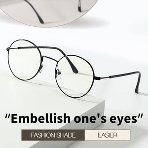 <span class=keywords><strong>2025</strong></span>新しいラウンドスリムメタル眼鏡フレーム新しいスタイル新しい時代の光ガラス着用に快適 - Product Image 2