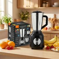 Multifunctionele roestvrijstalen huishoudelijke 6-in-1 smoothie-shaker, blender, voedselverwerker, fruitpers, elektrisch