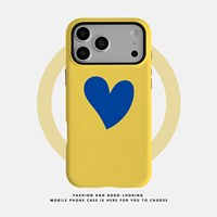 Coque de téléphone magnétique avec motif animal et logo cœur, compatible iPhone 16/17 et 15 Pro, avec impression par transfert thermique