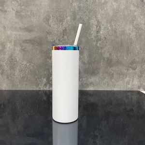 Gobelet isotherme à double paroi gravé au laser, plusieurs couleurs, finition miroir cuivre arc-en-ciel, 20 oz, modèle mince - Product Image 2