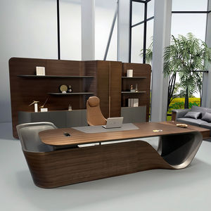 <span class=keywords><strong>Boss</strong></span> Table Bureau de direction moderne de luxe avec panneau en bois extensible Bureau de bureau à domicile-Mobilier de bureau modulaire - Product Image 3