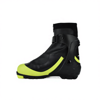Raquettes à neige en cuir BS - Chaussures d'hiver imperméables complètement imperméables pour le ski, bottes de ski pour adultes