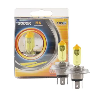 Car Halogen Bulbs Yellow Coating 3000K H4 12V 60/55W Halogen Bulb Suppliers