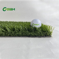 Tapis de frappe pour simulateur de golf avec zone de rough en nylon, hauteur de pile 35 mm, pour driving range intérieur