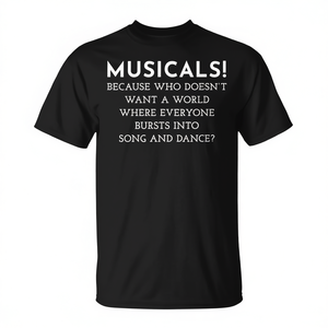 Camiseta musical divertida para fanáticos para quienes desean un mundo donde todos canten! Producto Promocional - Product Image 2