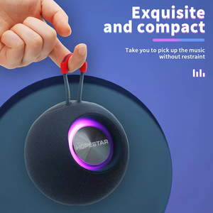 Haut-parleur Bluetooth sphérique portable en gros avec lumière RGB et étanchéité IPX pour le camping en extérieur, cadeau, logo personnalisé, appareil en plastique - Product Image 2