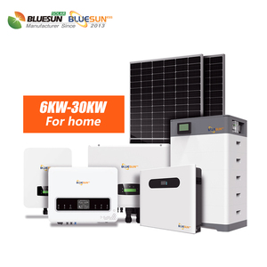 Sistema Solar Completo de 20kw, 5kw, 10kw, 12kw, 15kw, Energía Híbrida de 20 Kw para Uso Doméstico con Certificación de la UE, BSM5KW-HY, Sistema Solar de 20kw - Product Image 1