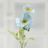 Fleurs artificielles en soie au toucher réel, faites à la main, longue durée, 8 couleurs, pour Noël, Thanksgiving, la Saint-Valentin