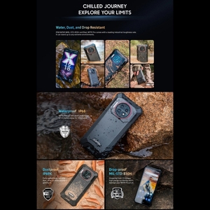 โทรศัพท์ <span class=keywords><strong>WP19</strong></span> <span class=keywords><strong>oukitel</strong></span> <span class=keywords><strong>Pro</strong></span>, โทรศัพท์ทนทาน8GB + 256GB IP68ปลดล็อกด้วยใบหน้า22000mAh แบตเตอรี่กันน้ำ - Product Image 3