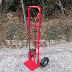 Chariot à main en acier rouge 1310x550x460mm 2 roues industriel durable avec revêtement en poudre, usine de Qingdao - Product Image 1