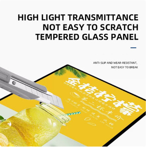 A1 A2 A3 A4 صندوق إضاءة لعرض النوافذ إطار ملصق من الألومنيوم صندوق إعلانات معدني رفيع للغاية - Product Image 6