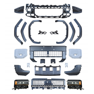 Новый дизайн 2022 года: высококачественный обвес для GX460 (2010-2013), сборка переднего и заднего бамперов, крепление на болтах, материал PP+ABS, новые фары. - Product Image 3