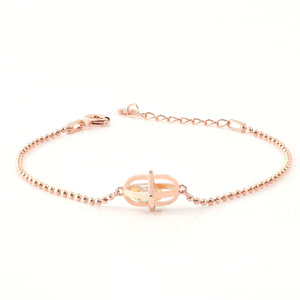 Perhiasan <span class=keywords><strong>Set</strong></span> Kalung, Anting, & Gelang Wanita Lapis Emas Rose 925 Perak, Langsung dari Pabrik, Ready Stock - Product Image 5