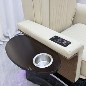 Sillón de Pedicura Eléctrico de Lujo con Masaje, Bomba de Drenaje Automática, Edición Moderna en Blanco y Negro para Salón - Product Image 3