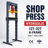 Presse hydraulique à cadre en H de 30 tonnes avec manomètre