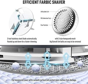 Éliminateur de bouloches en plastique écologique, tondeuse portable pour vêtements, machine efficace pour éliminer les peluches et les poils - Product Image 4