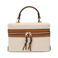 Mode boîte fourre-tout femmes sacs à main concepteur épais toile épaule sacs à bandoulière décontracté petits sacs à main fête pochette 2025 seau Sac