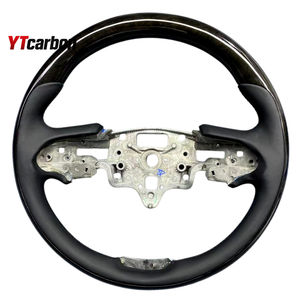 Volant en cuir imitation bois d'acajou style vintage personnalisé YTcarbon pour <span class=keywords><strong>CTS</strong></span> <span class=keywords><strong>CTS</strong></span>-<span class=keywords><strong>V</strong></span> 13+ - Accessoires intérieurs de voiture - Product Image 4