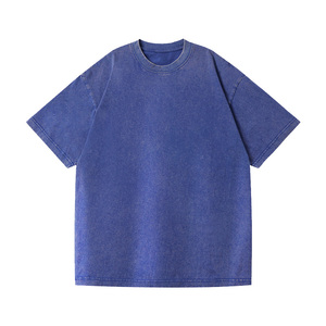 T-shirt vintage délavé à l'acide, coupe oversize, 100% coton 230 GSM, épaules tombantes, col rond, manches courtes, personnalisable avec logo, vierge - Product Image 2
