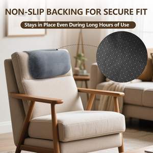 Oreiller ergonomique pour <span class=keywords><strong>appui</strong></span>-tête pour fauteuils inclinables, fauteuils, mousse à mémoire de forme antidérapante, soutien pour les dormeurs latéraux, oreiller de bain pour le cou et la tête - Product Image 3