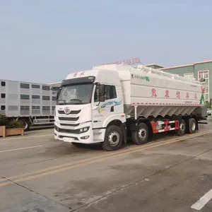 Goedkope 60cbm Dierlijk Voedseltransport Vrachtwagen 35Ton Bulkvoer Levering Tankwagen