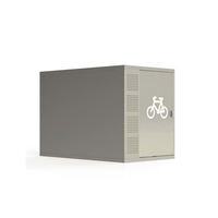 Casier vertical en métal imperméable à l'extérieur pour vélos hangar de stockage garage casier à vélos