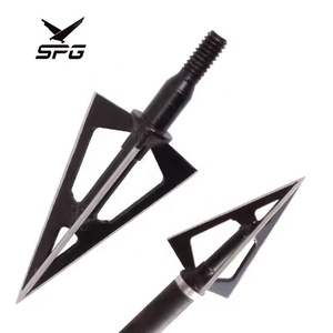 एसपीजी तीरंदाजी Broadheads 3 तय ब्लेड 100 अनाज शिकार धनुष आईडी 6.2mm कार्बन तीर धातु सुझावों बिंदु सिर आउटडोर सामान - Product Image 1