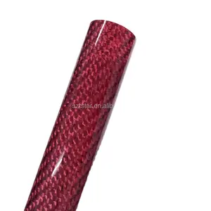 Tubes FRP vulcanisés en fibre de verre, tubes décoratifs, rouge, vente en gros, pièces