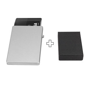 Yeni Patent kredi kart tutucu tüm alüminyum alaşım kart durumda RFID engelleme anti-hırsızlık cüzdan ince cüzdan erkekler için fabrika OEM - Product Image 4