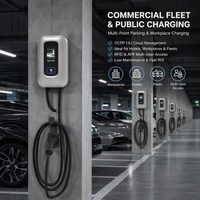 Station de recharge pour véhicules électriques 7 11 22 kW avec écran tactile 5 pouces, prise en charge du Wi-Fi, du Bluetooth et du protocole OCPP1.6, adaptée à un usage domestique et commercial