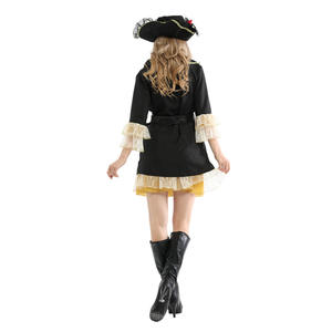 Costumes de <span class=keywords><strong>pirate</strong></span> pour adultes pour Halloween, déguisement féminin avec ceinture, chapeau et accessoires, jeu de rôle, déguisement de <span class=keywords><strong>pirate</strong></span> - Product Image 3
