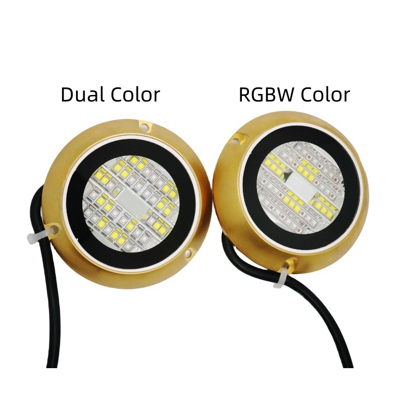 YUEFA Bronze 60W 120W Marine Underwater LED Boat Lights Waterproof IP68 Submarine Lights for Ship Yacht Boats Dock