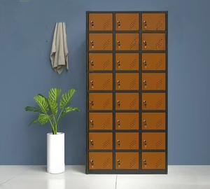 Bán Buôn 24-Cửa Kim Loại Siêu Thị Sinh Viên Locker Thép Lưu Trữ Tủ Phòng Tập Thể Dục Locker Thay Đổi Phòng Thép Nhân Viên Nhân Viên Locker - Product Image 3
