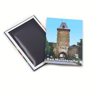China Factory Supplied Top Quality Germany Aachen Koln Custom City Souvenir Gift Design Tin <b>Fridge</b> Magnet - Product Image 3