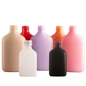 Flacon plat personnalisé boisson vin glace <span class=keywords><strong>café</strong></span> infusé à froid bouteille en verre avec couvercles - Product Image 2