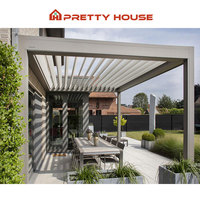 Pergola Bioclimatique Motorisée en Aluminium sur Mesure - Étanche, ÉCOLOGIQUE, Garantie 15 Ans pour Balcon & Jardin