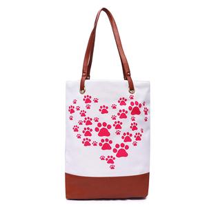 Venta al por mayor reutilizable pedir último diseño colorido patrón floral bordado yute bolso de mano bolso de compras diseño elegante - Product Image 4