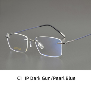 Lunettes professionnelles en <span class=keywords><strong>titane</strong></span> B sans monture, ultralégères, anti-lumière bleue, lunettes optiques de créateur, lunettes de <span class=keywords><strong>vue</strong></span> pour hommes et femmes - Product Image 2