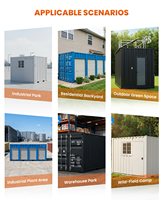 Conteneur maritime préfabriqué de 20 pieds avec porte latérale entièrement ouvrante, sécurité renforcée, prix compétitifs, taille sur mesure pour terminal maritime