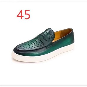 Mocassins pour hommes en cuir véritable, bout rond, semelle extérieure en caoutchouc, semelle intermédiaire en EVA, confortables, toutes saisons, chaussures bateau - Product Image 3